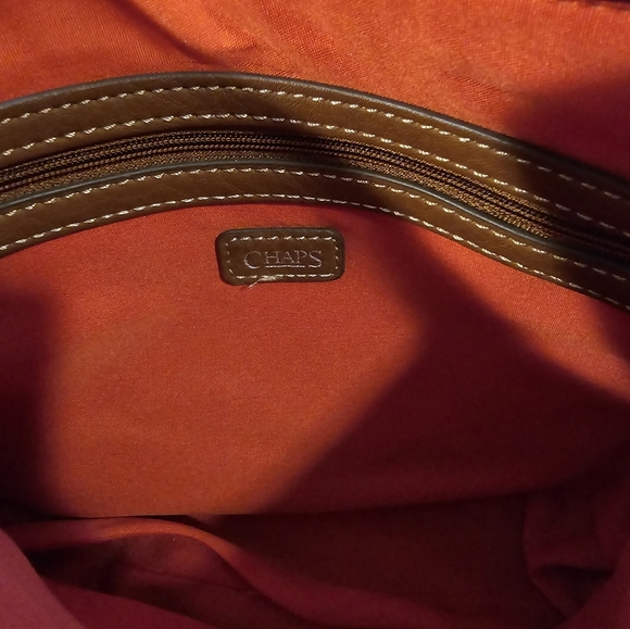 Chaps Ralph Lauren Denim & Floral Crossbody Handbag - Picture 6 of 9